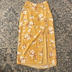 Abercrombie Floral Midi Skirt